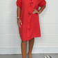 💖New Plus Size Button Up Tunic Dress