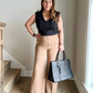 🌸Women's Plus Size High Stretch High-Waist Wide-Leg Pants