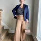 🌸Women's Plus Size High Stretch High-Waist Wide-Leg Pants