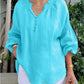 Women’s V Neck Ruched Blouse